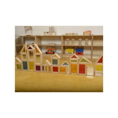 Masterkidz Koka bloki ar krāsainu stiklu (51 gab.)