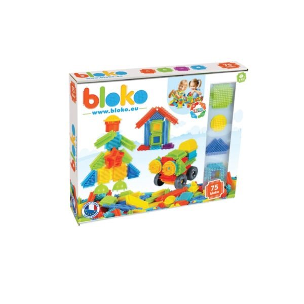 Mochtoys Klocki Jeżyki Pin Bricks 75 el. w pudełku Bloko Mochtoys-3
