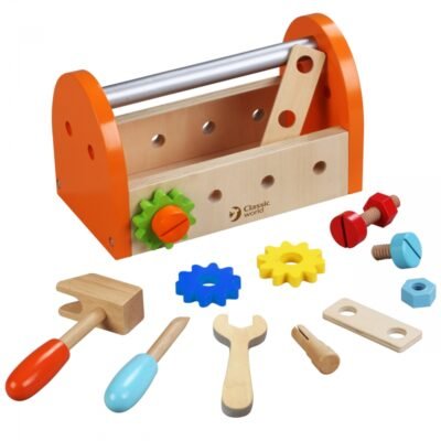 Drewniany zestaw narzędzi w walizce Classic World-1