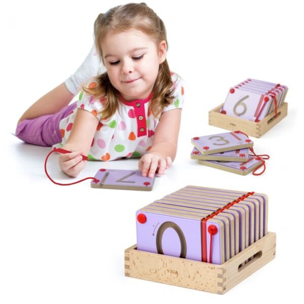 Tabliczki Magnetyczne Nauka Pisania Cyferki Viga Toys-2