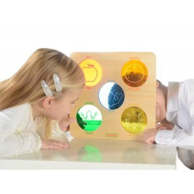 Masterkidz Wooden Training Board - Krāsainas kastes ar šķidrumiem