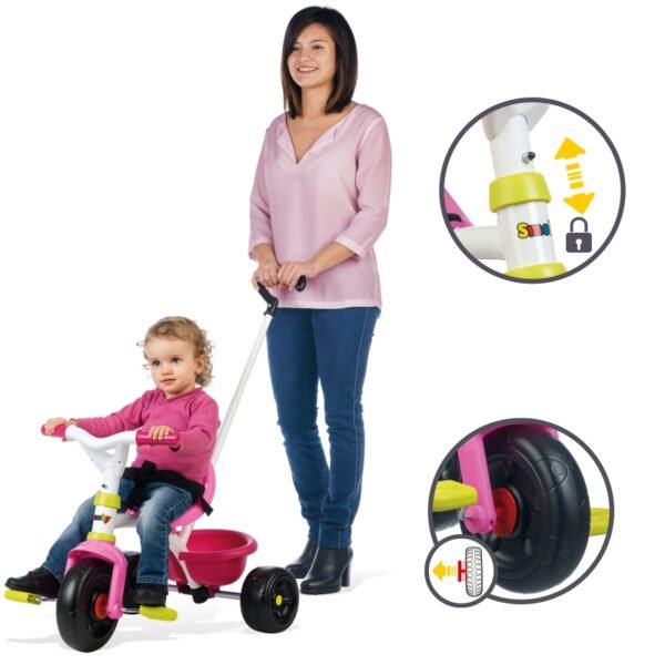 SMOBY Rowerek Trókołowy Be Fun Różowy-3