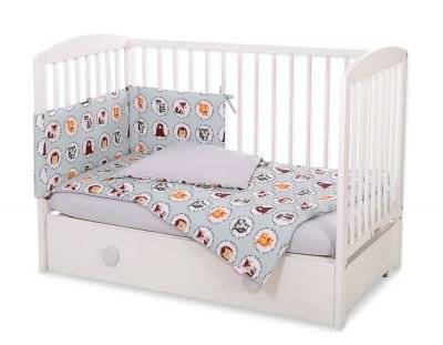 Gultas komplekts 3 gab - piparmētru dzīvnieki