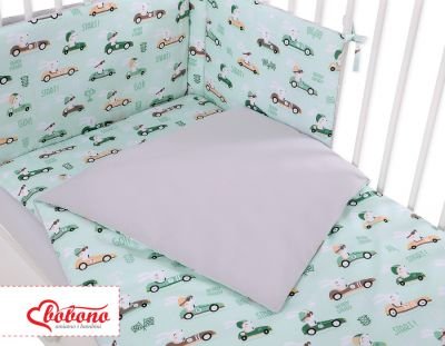 Universāls bampers gultiņai - piparmētru truši - Image 2