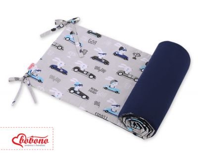 Universāls bampers gultiņai - pelēki truši - Image 4