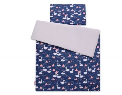 Gultas komplekts 2gab- Swans tumši zils