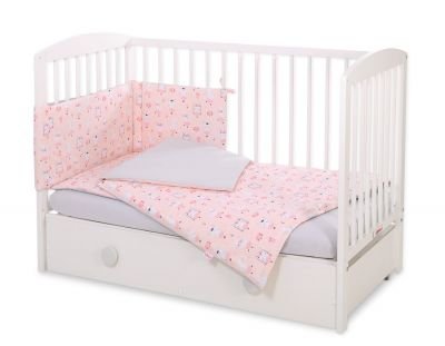 Gultas veļas komplekts 3gab - balerīna rozā