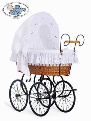 Retro saputota gultiņa Sisi - Balta