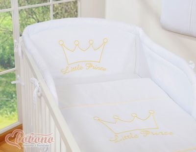 Gultas veļas komplekts 2gb - Mazais princis / Princese balts