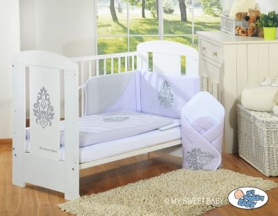 Gultas veļas komplekts 2gab- Glamour ceriņi-pelēks