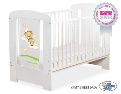 Bērnu gultiņa 120x60cm Ar labu nakti 5009-07-808