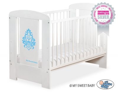 Bērnu gultiņa 120x60cm Glamour Nr. 5015-07-3- zils