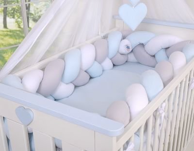 Mezglu buferis XXL- balts-pelēks-zils - Image 8