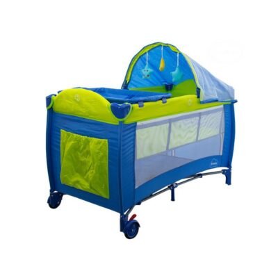 Ceļojumu gultiņa. sapnis zils