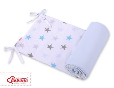 Universāls bamperis gultai - pelēka - zila zvaigzne - Image 4