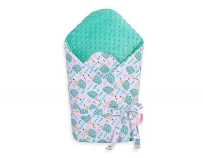 Mazuļu ligzda Minky ar stīvumu ar banti - ežu piparmētru