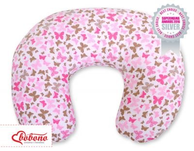 Barošanas spilvens - rozā tauriņi