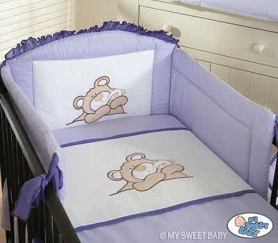 Gultas komplekts 2gab- Barnaba ceriņu lācītis