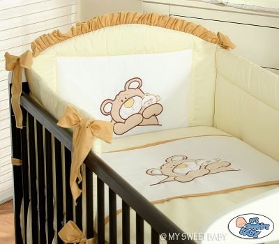 Gultasveļas komplekts 2gab- Teddy Bear Barnaba krēms