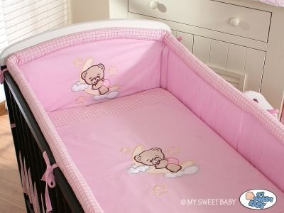 Gultasveļas komplekts 2gab- Ar labu nakti rozā