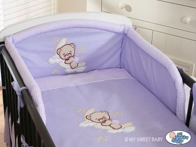 Gultas veļas komplekts 2 gab. Ar labu nakti ceriņi