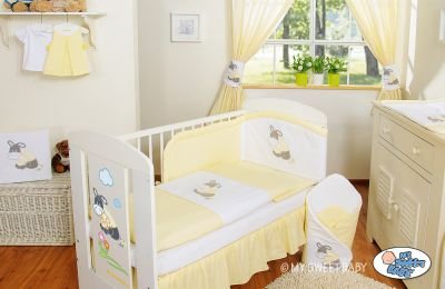 Gultasveļas komplekts 3gab- Ēzelis Luca dzeltens