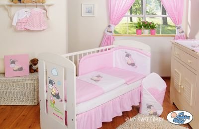 Gultas komplekts 3gab- Donkey Luca rozā