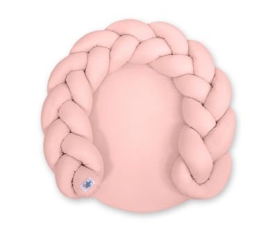 Bērnu virtuļu spilvens / rotaļu paklājiņš 2 vienā - pasteļrozā