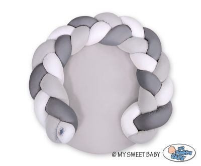 Bērnu spilvens / rotaļu paklājiņš 2 vienā - balts pelēks antracīts - Image 2