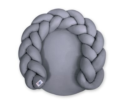 Bērnu virtuļu spilvens / rotaļu paklājiņš 2 vienā - antracīts