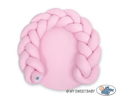 Bērnu virtuļu spilvens / rotaļu paklājiņš 2 in 1 - rozā - Image 2