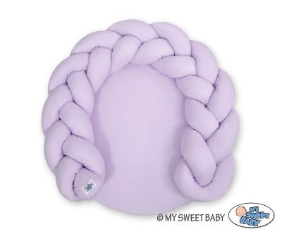 Bērnu virtuļu spilvens / rotaļu paklājiņš 2 in 1 - ceriņi - Image 2