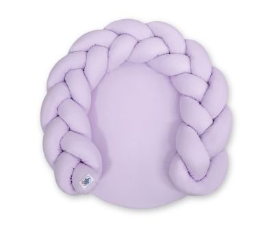 Bērnu virtuļu spilvens / rotaļu paklājiņš 2 in 1 - ceriņi