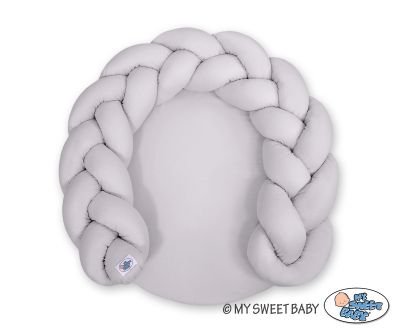 Bērnu virtuļu spilvens / rotaļu paklājiņš 2 vienā - pelēks - Image 2