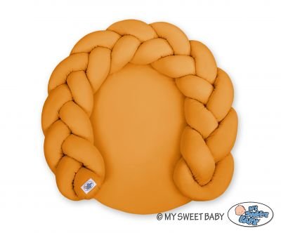 Bērnu virtuļu spilvens / rotaļu paklājiņš 2 in 1 - medus dzeltens - Image 2