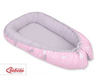 Mazuļu ligzda - rozā zaķi / pelēks - Image 2