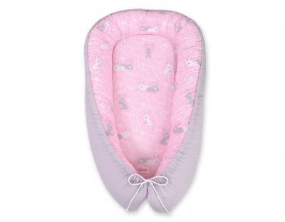 Mazuļu ligzda - rozā zaķi / pelēks - Image 7