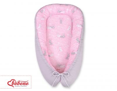 Mazuļu ligzda - rozā zaķi / pelēks - Image 8