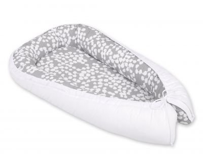 Bērnu ligzda - burbuļi pelēks/balts - Image 3