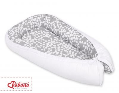 Bērnu ligzda - burbuļi pelēks/balts - Image 4