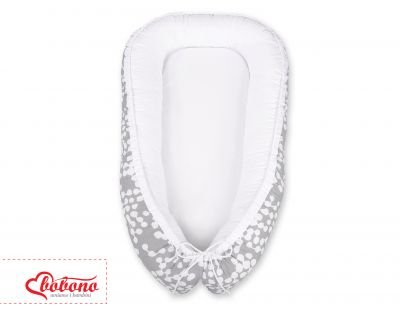 Bērnu ligzda - burbuļi pelēks/balts - Image 6