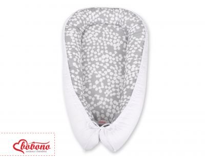 Bērnu ligzda - burbuļi pelēks/balts - Image 8