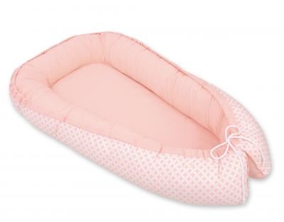 Mazuļu ligzda - Ziedu raksts persiku / pūderrozā