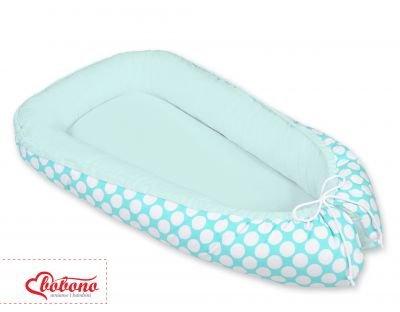 Mazuļu ligzda - tirkīza ar baltiem punktiem / piparmētra - Image 2