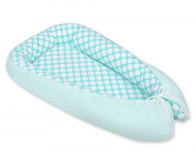 Mazuļu ligzda - tirkīza ar baltiem punktiem / piparmētra - Image 3