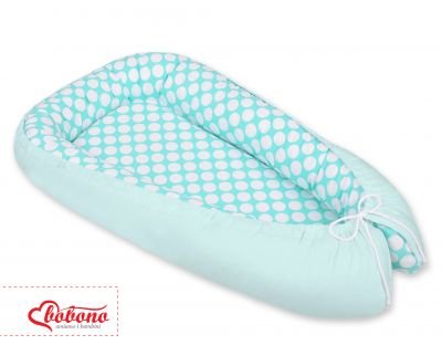 Mazuļu ligzda - tirkīza ar baltiem punktiem / piparmētra - Image 4