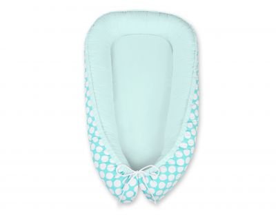 Mazuļu ligzda - tirkīza ar baltiem punktiem / piparmētra - Image 5