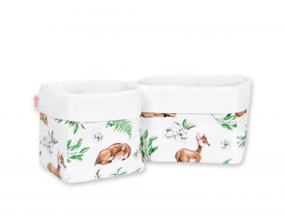 Komplektā 2 glabāšanas grozi - baltais briedis