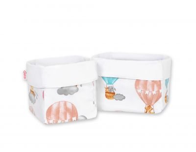 Komplektā 2 glabāšanas grozi - krāsaini baloni