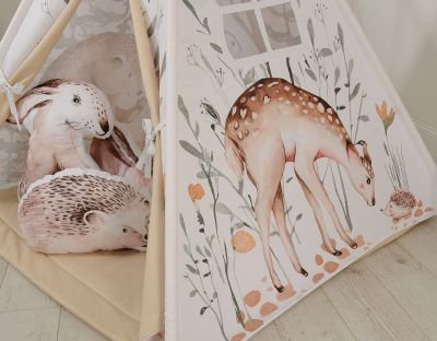 Tepee telts PREMIUM - komplekts ar spilveniem - Image 6